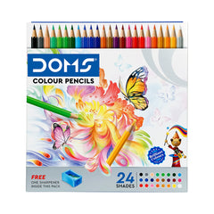 DOMS Full Size Colour Pencils 24 Shades
