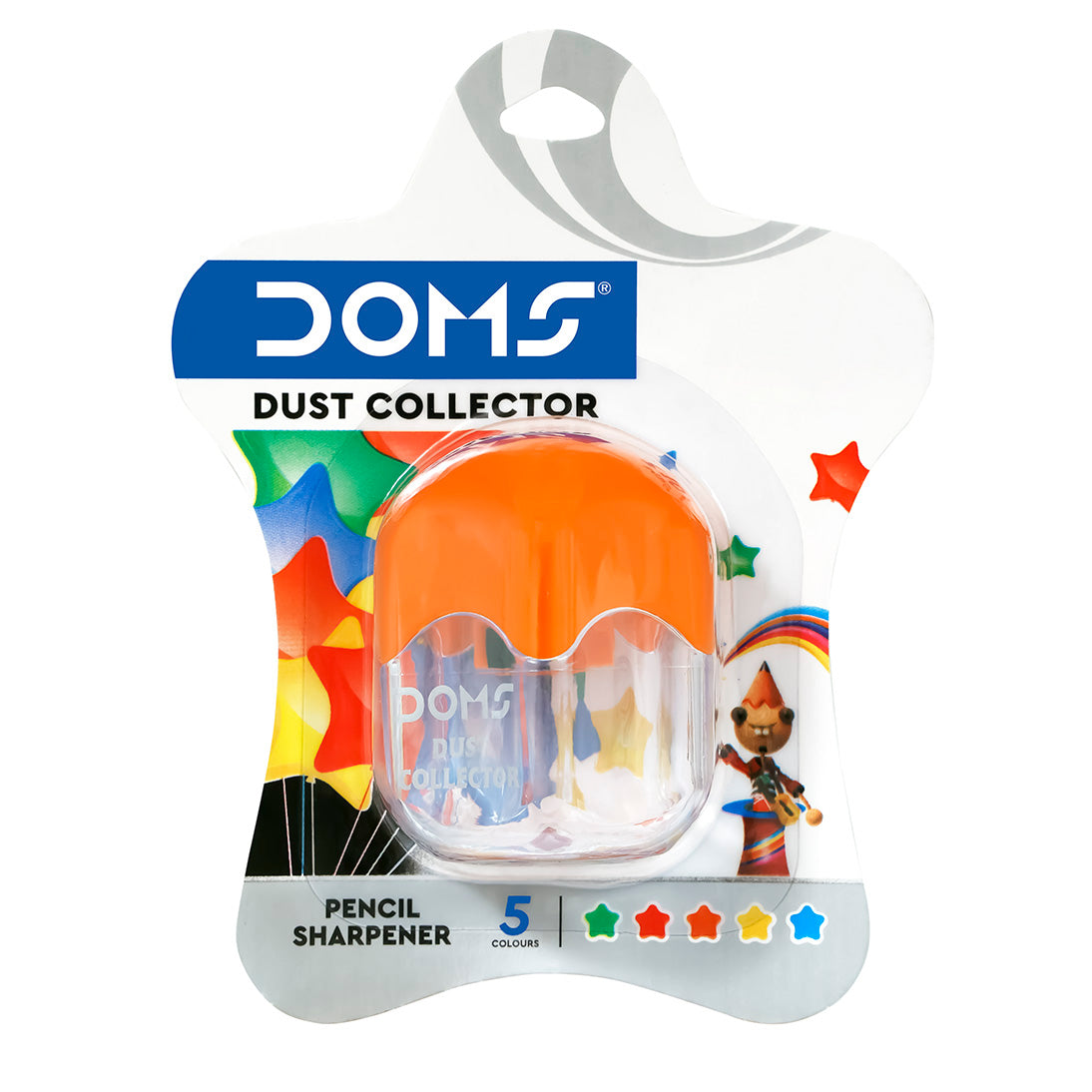 DOMS Dust Collector Pencil Sharpener Blister Pack 1 Pcs
