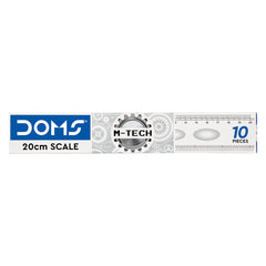 DOMS M-Tech Slim Scale Rulers 20 cms Pack of 10