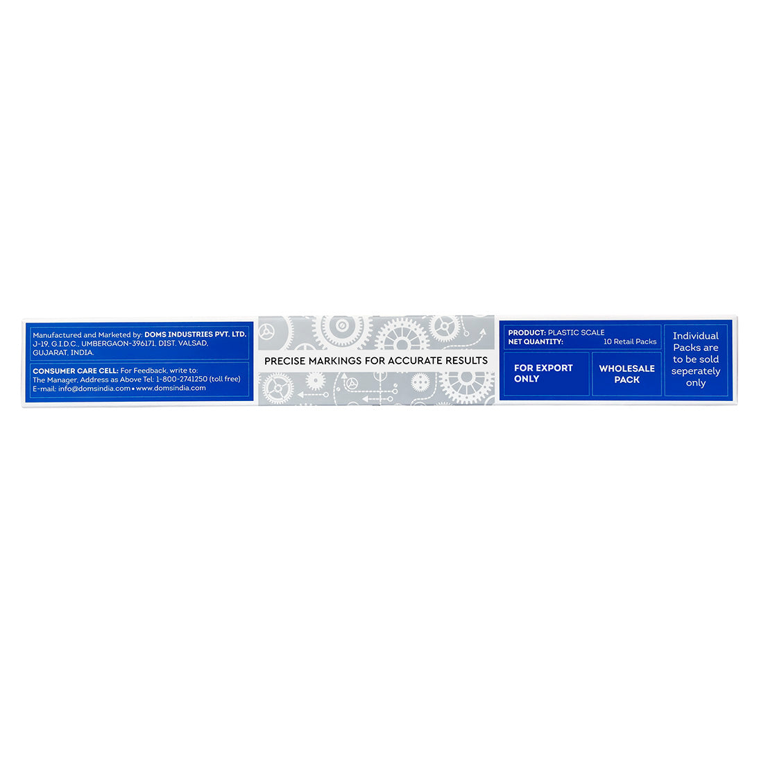 DOMS Q Scale Ruler 30 cms Pack of 10