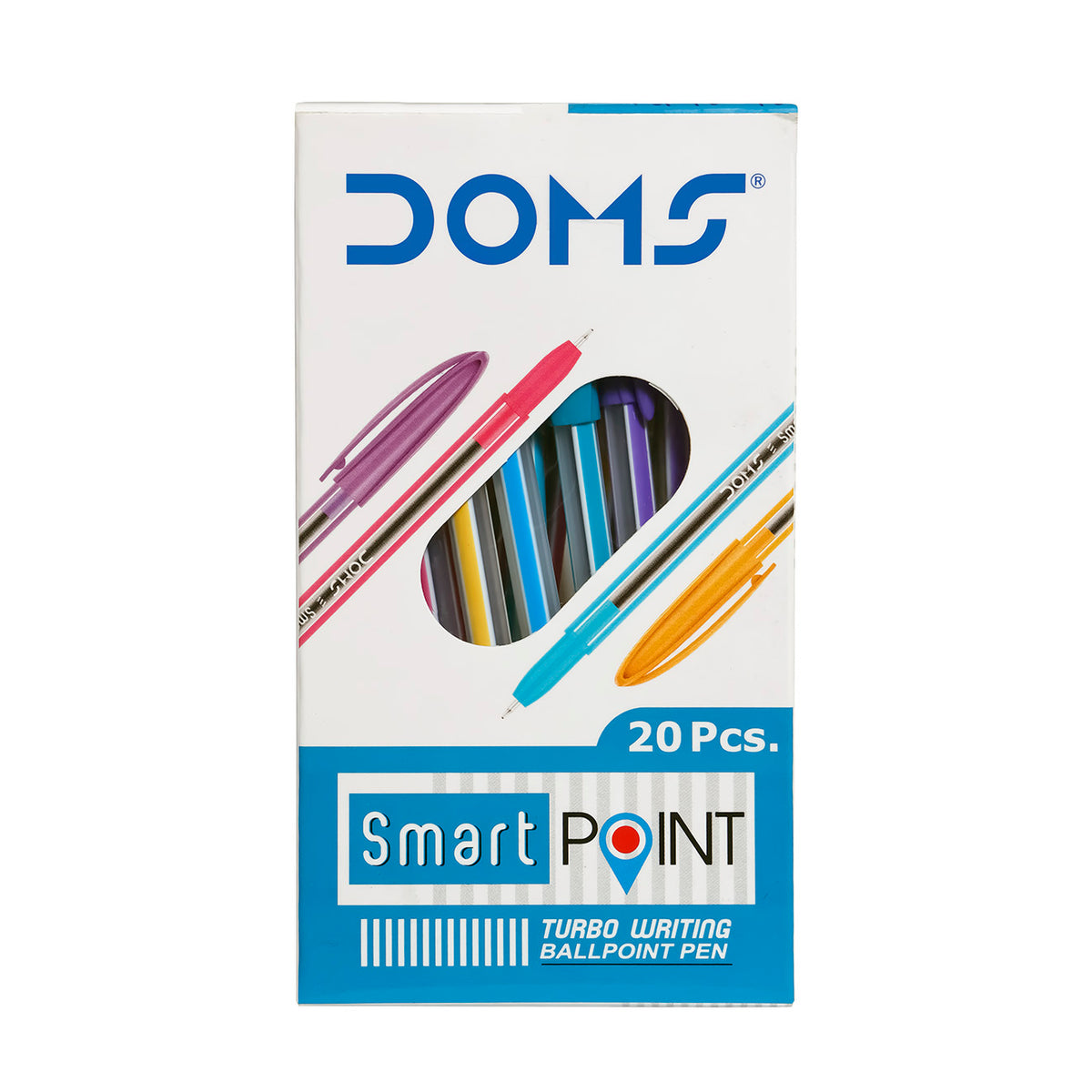 DOMS Smart Point Ball Pens Box 20 Pcs