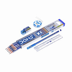 DOMS X1 X-TRA Super Dark Hexagonal Pencils Display Pack 12 Pcs